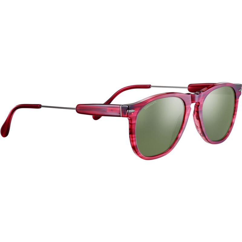 AMBOY, Red Streaky Acetate with Shiny Gunmetal Metal-Mineral Polarized 555nm Cat 3 to 3, hi-res image number null